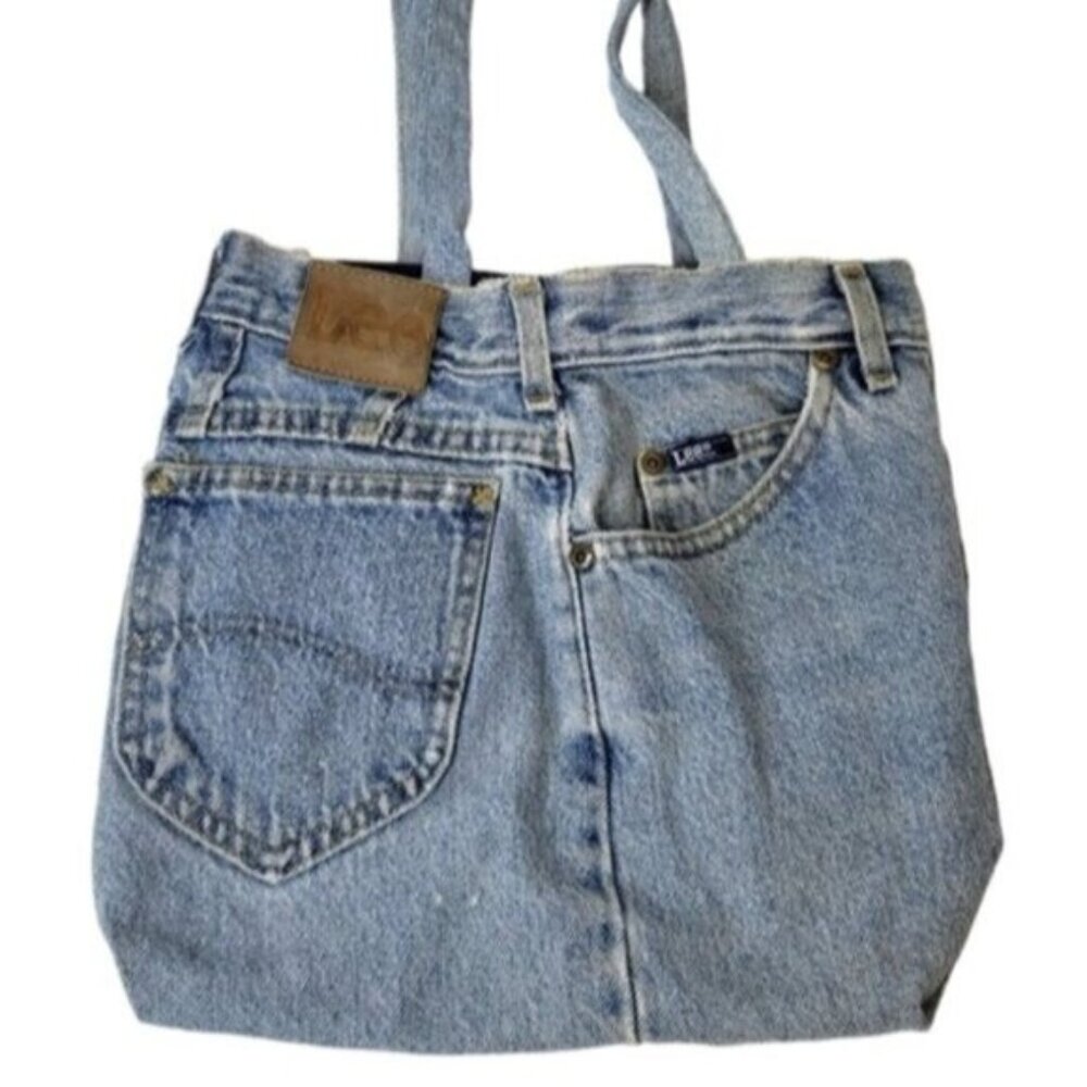 Upcycled Denim Bag by ARK Double Strap Shoulder Bag